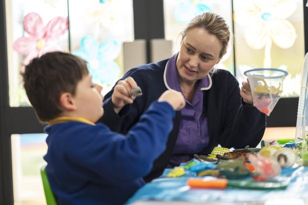 Rebecca House nurse and child