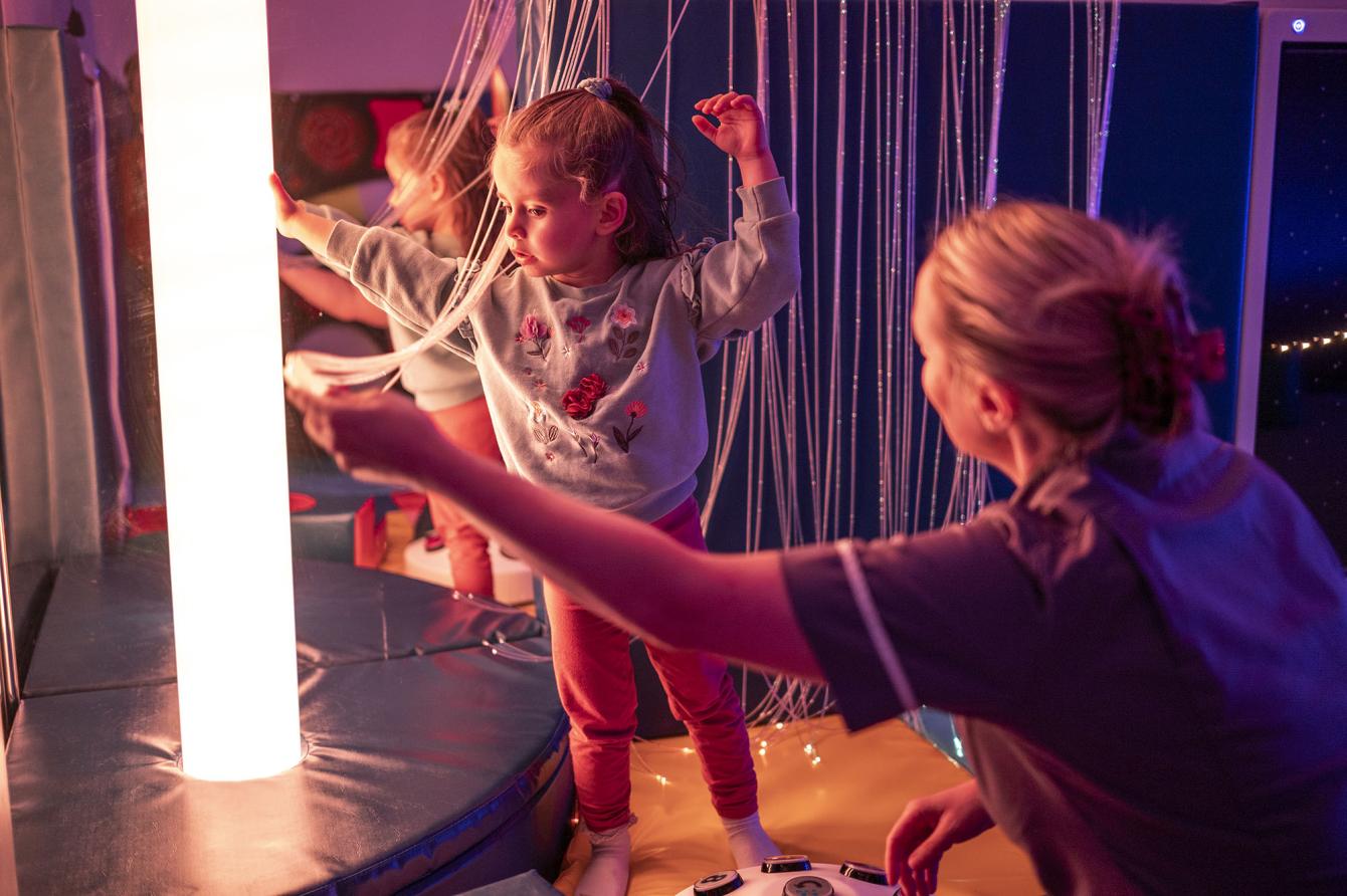 Rebecca House child and nurse in the Dream Room